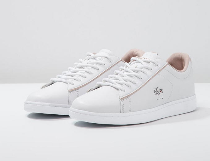 baskets blanches femme lacoste